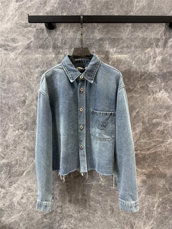 miumiu short denim jacket