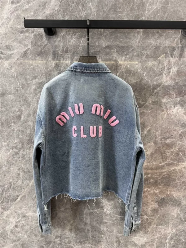 miumiu short denim jacket