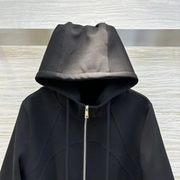 prada hooded drawstring trench coat