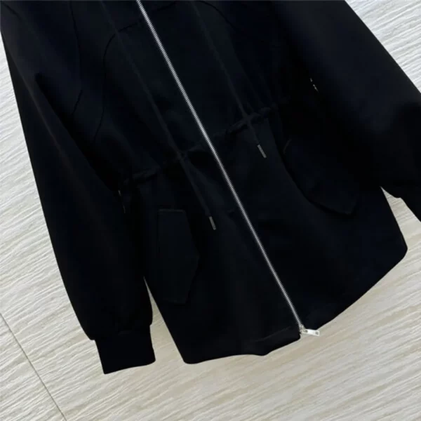 prada hooded drawstring trench coat