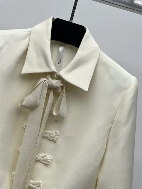 dior bow button suit jacket - Replica Dior