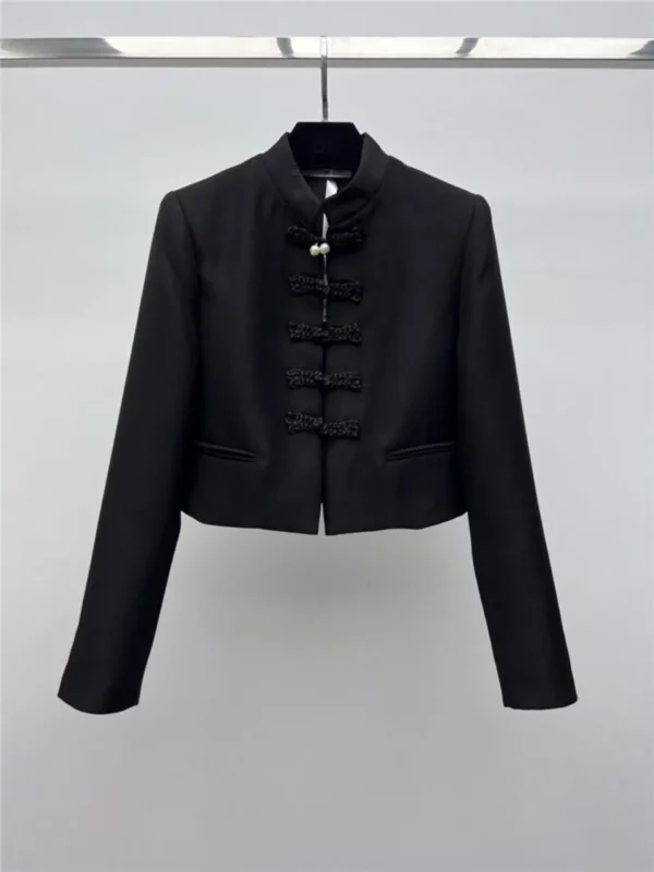 dior stand collar buttoned suit jacket - Replica Dior