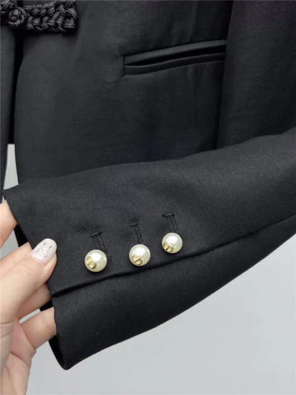 dior stand collar buttoned suit jacket - Replica Dior