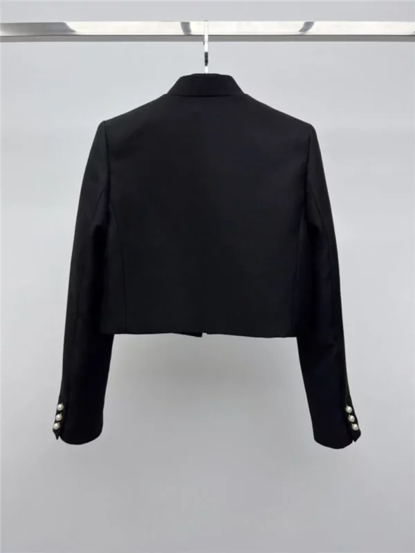 dior stand collar buttoned suit jacket - Replica Dior