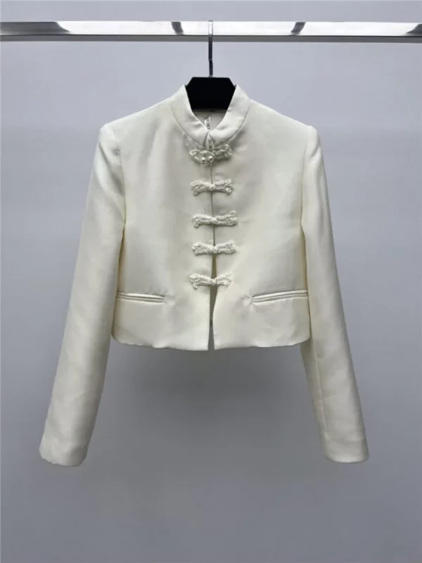 dior stand collar buttoned suit jacket - Replica Dior