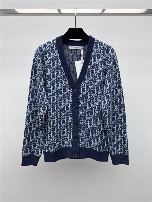 dior monogram knitted cardigan - Replica Dior