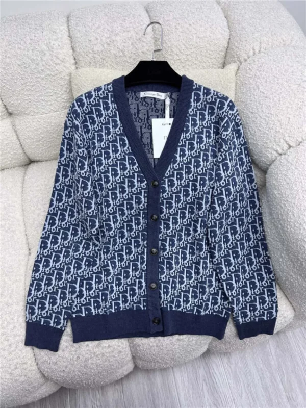 dior monogram knitted cardigan - Replica Dior