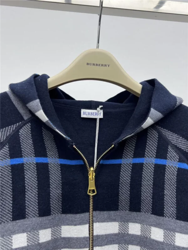 Burberry double faced wool knitted jacket