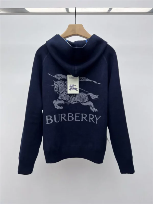 Burberry double faced wool knitted jacket