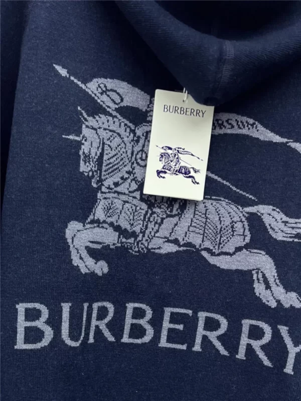 Burberry double faced wool knitted jacket