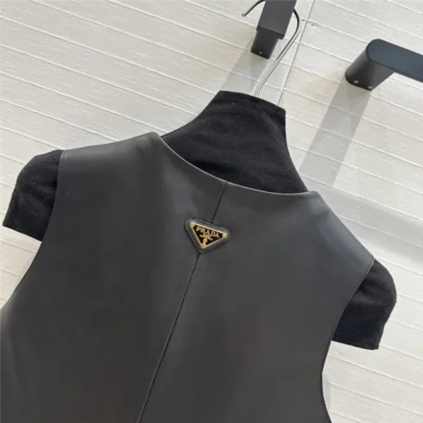 prada leather vest small jacket