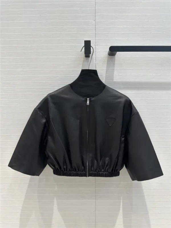 prada leather jacket