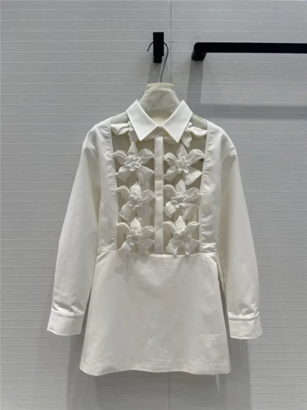 valentino white shirt dress