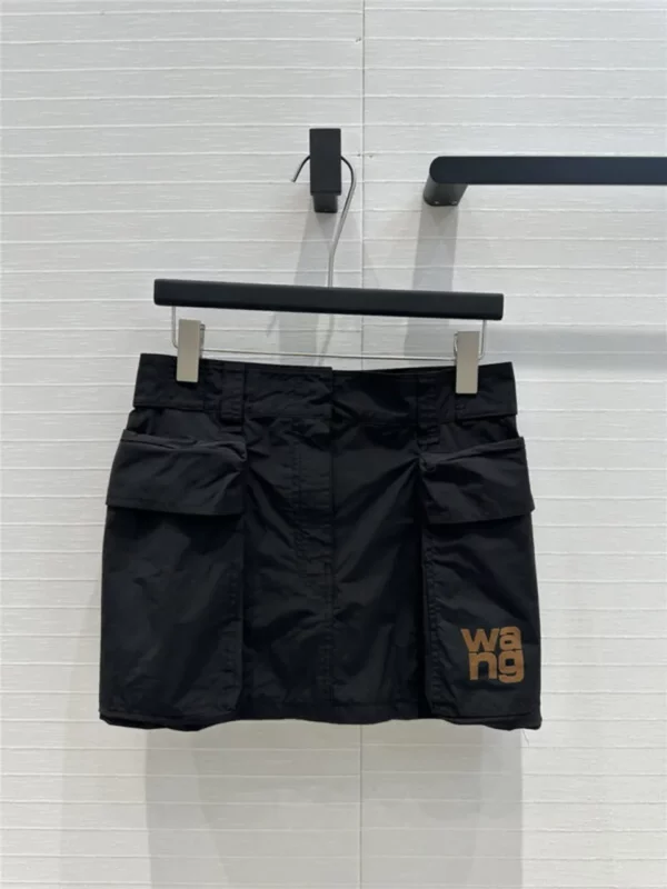 alexander wang small jacket + low waist short skirt