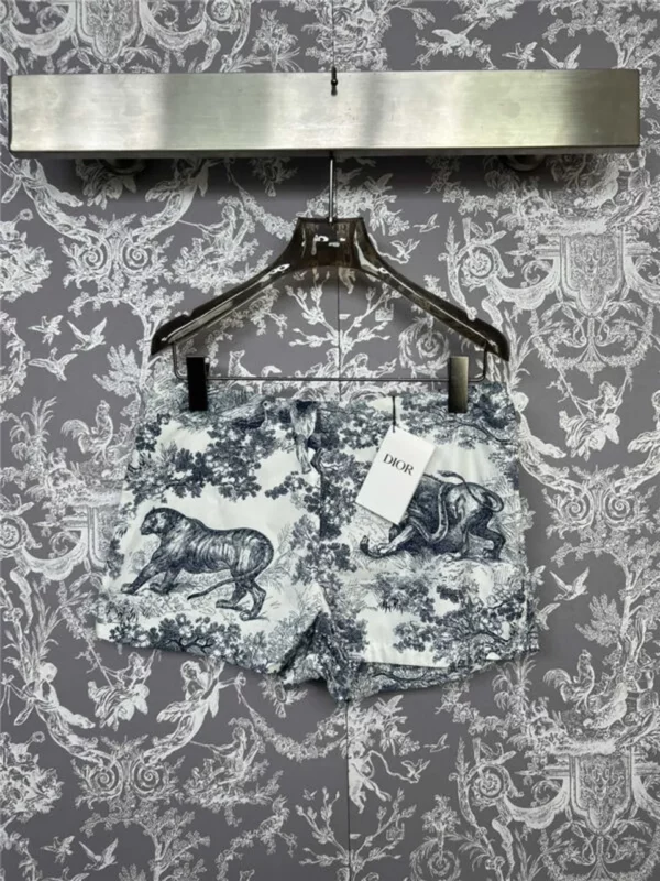 dior Jouy printed low waist shorts - Replica Dior