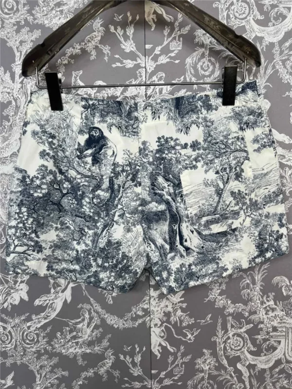 dior Jouy printed low waist shorts - Replica Dior