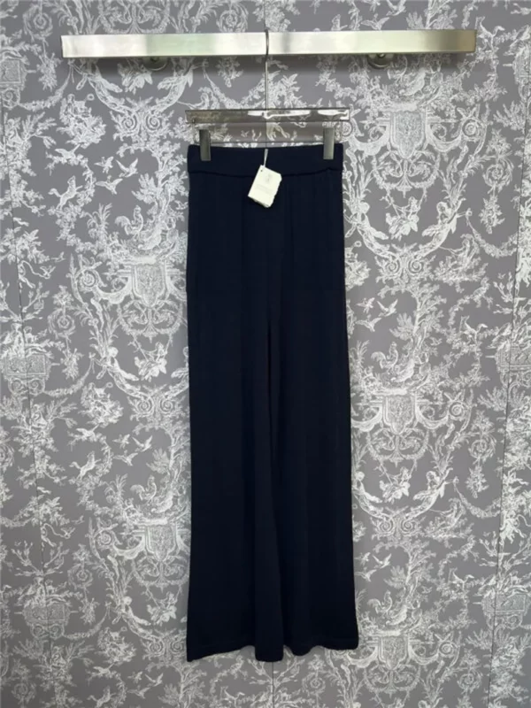 Brunello Cucinelli wool straight wide leg pants