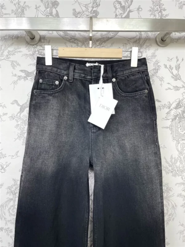 dior gradient denim straight pants - Replica Dior