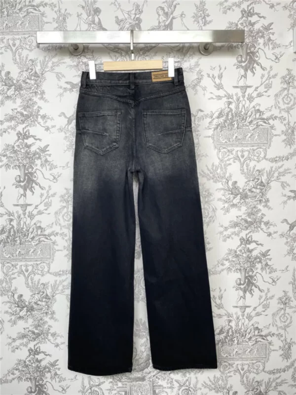 dior gradient denim straight pants - Replica Dior