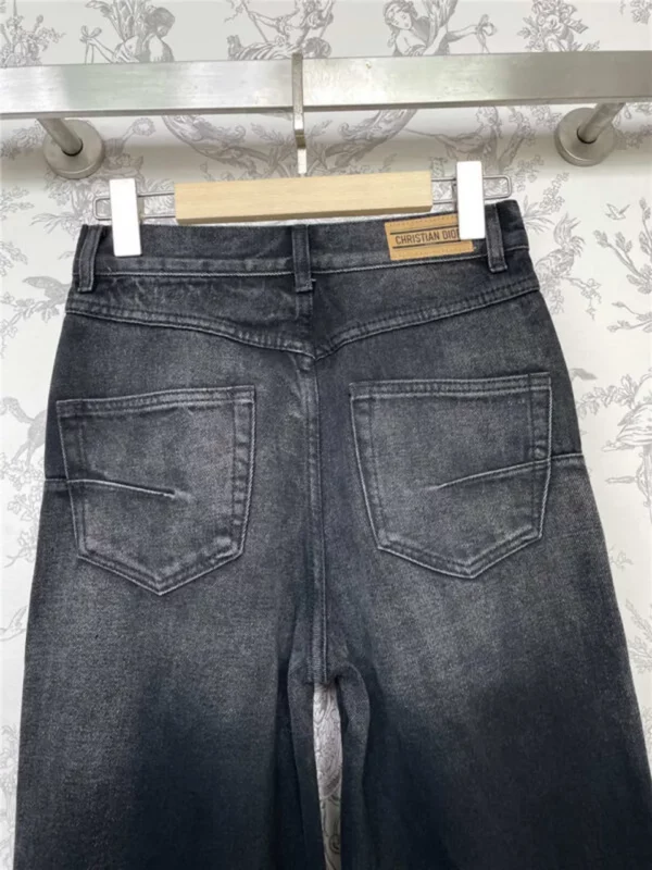 dior gradient denim straight pants - Replica Dior