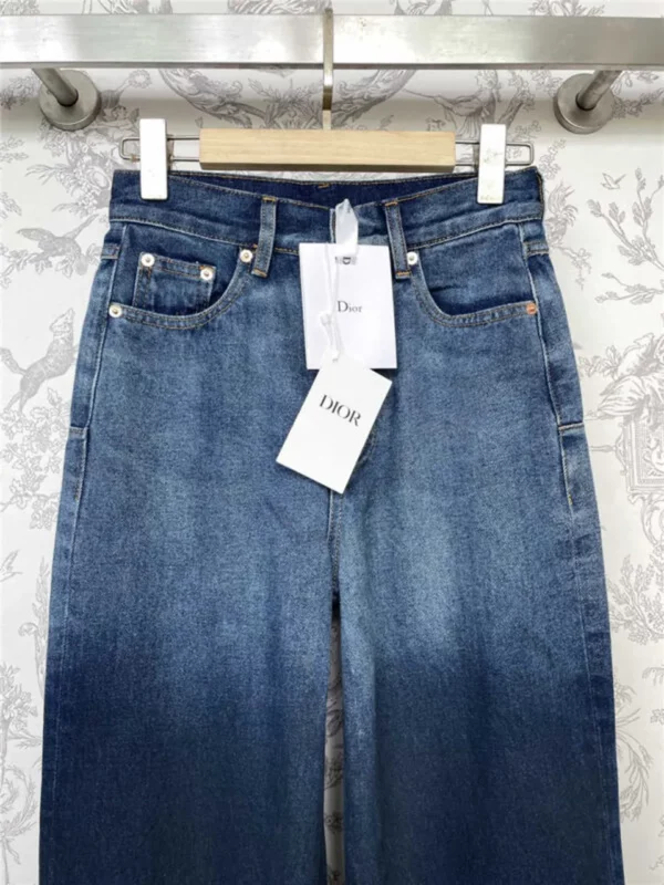 dior gradient denim straight pants - Replica Dior