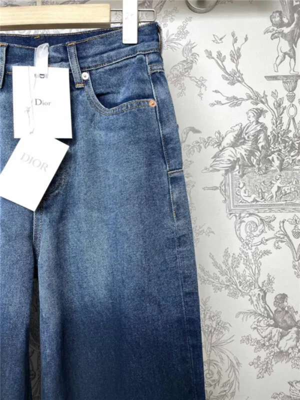 dior gradient denim straight pants - Replica Dior