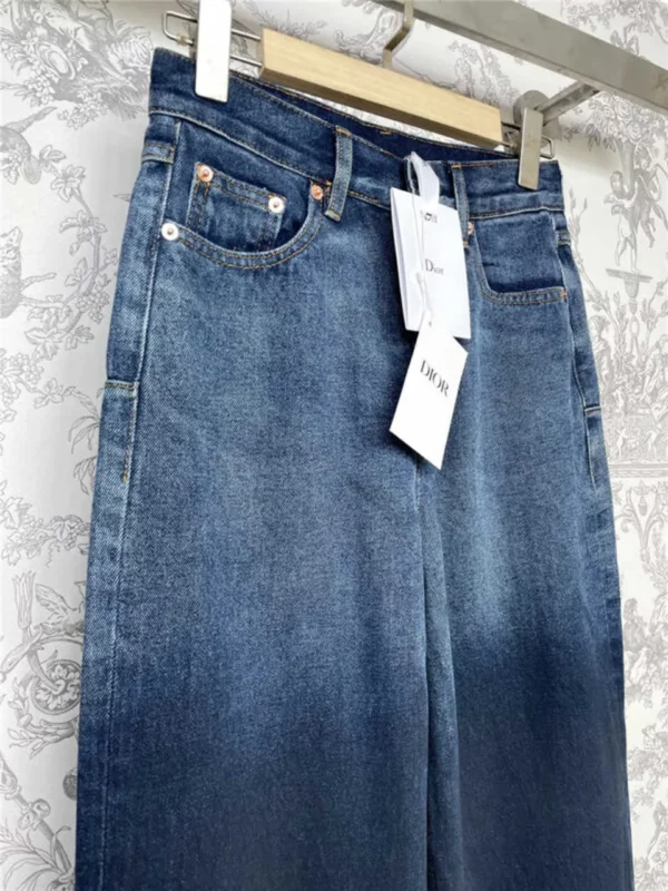 dior gradient denim straight pants - Replica Dior