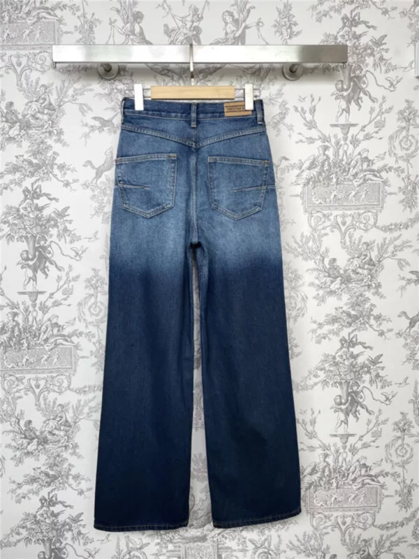 dior gradient denim straight pants - Replica Dior