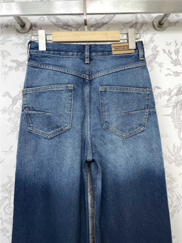 dior gradient denim straight pants - Replica Dior