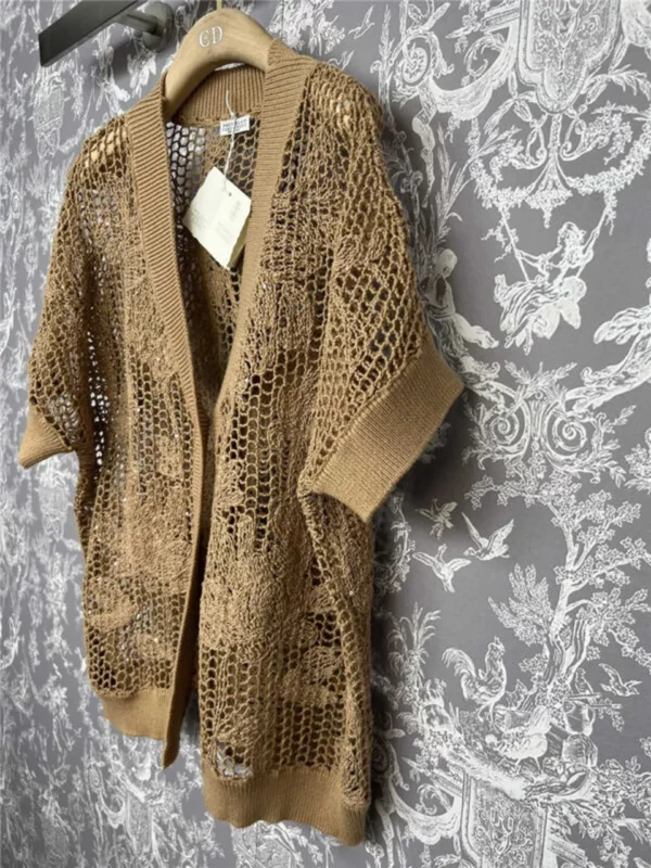 Brunello Cucinelli drop shoulder cardigan short coat