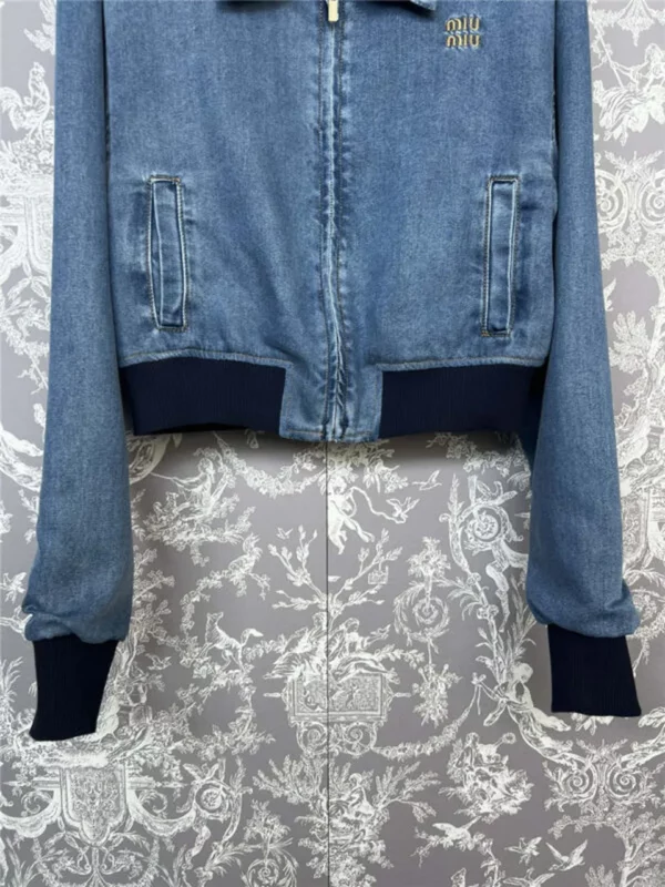 miumiu patchwork short jacket