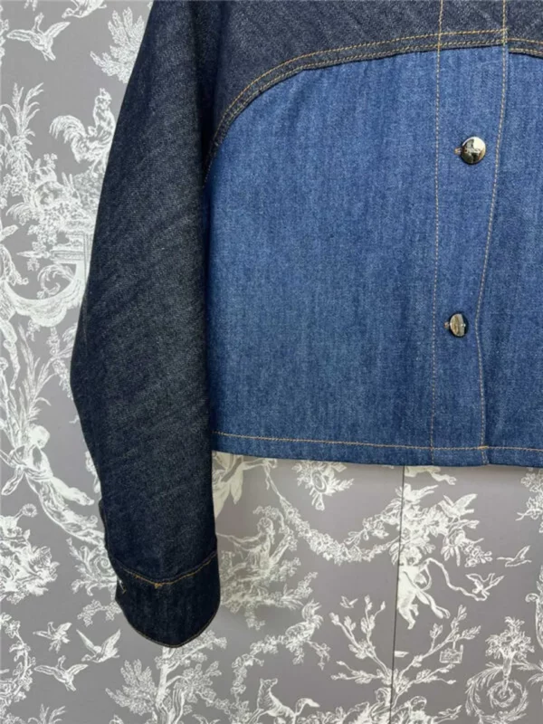 Fendi denim stand collar jacket