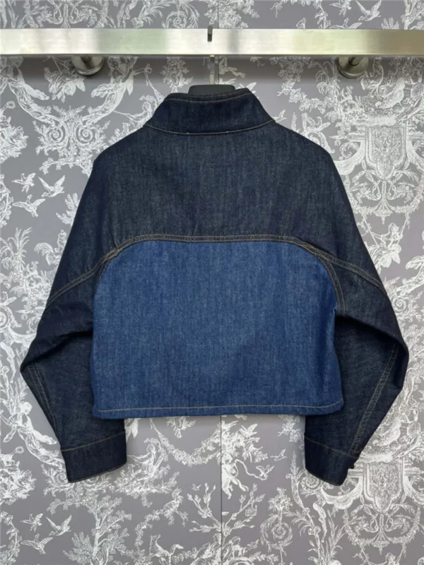 Fendi denim stand collar jacket