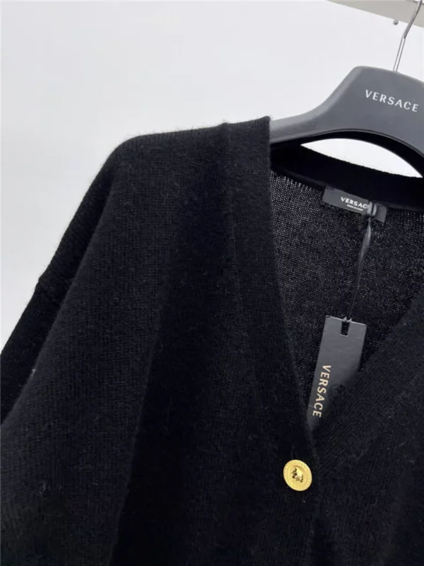 Versace gold button sweater cardigan