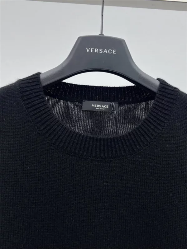 Versace gold button crew neck sweater