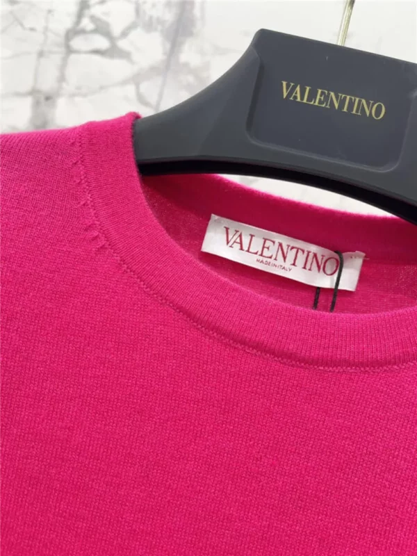 valentino round neck knitted long sleeve