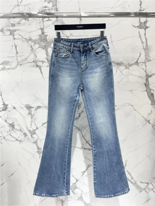 YSL high waist flared jeans