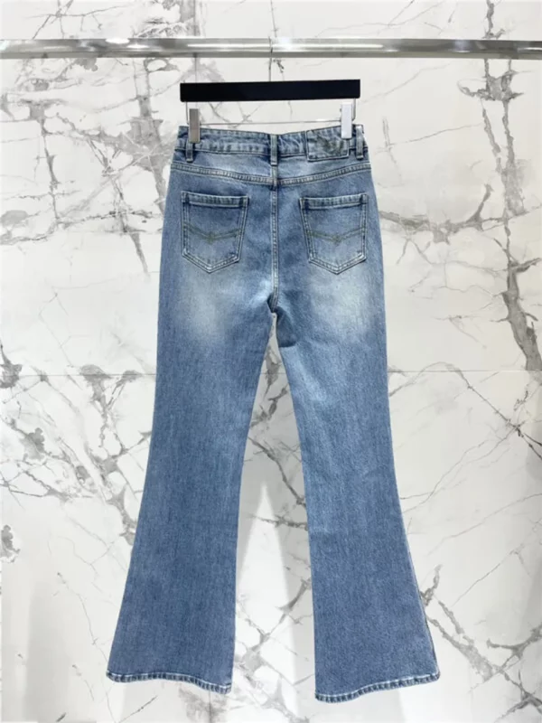 YSL high waist flared jeans