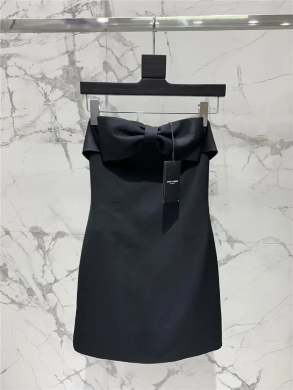 YSL bow tube top dress