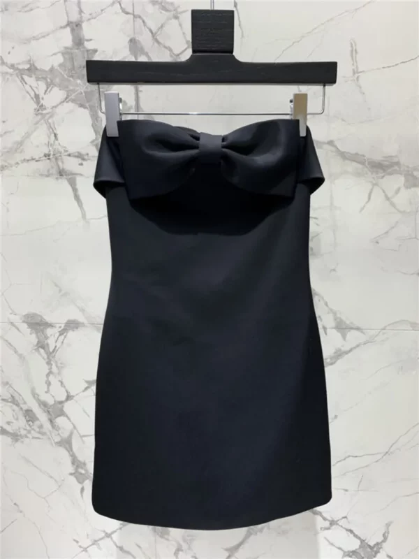 YSL bow tube top dress