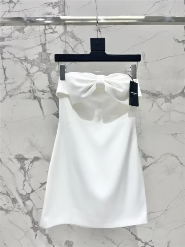 YSL bow tube top dress