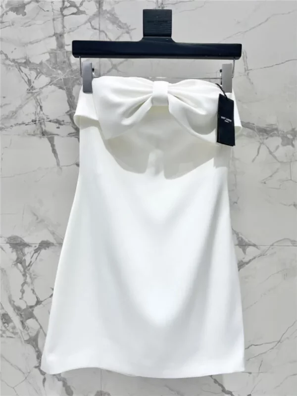 YSL bow tube top dress