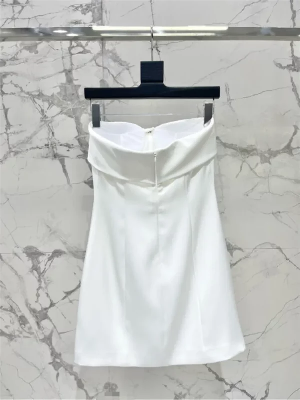 YSL bow tube top dress