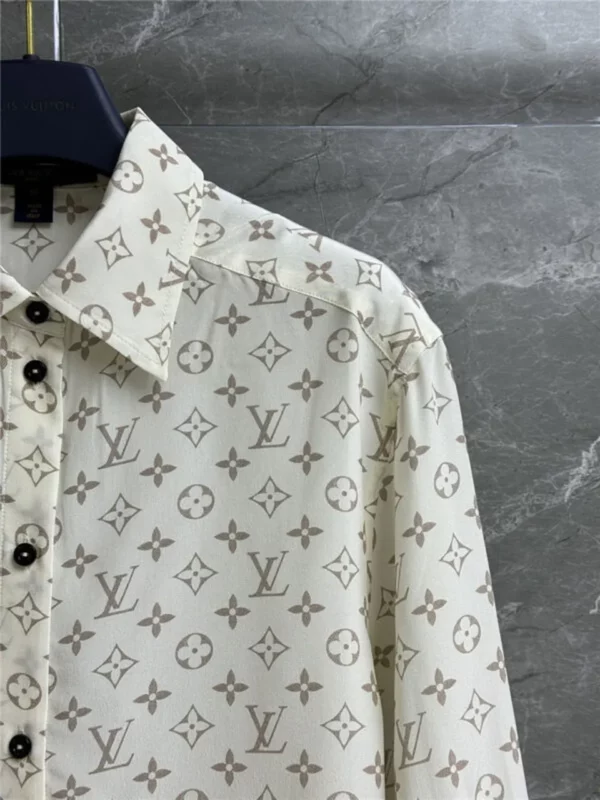 louis vuitton LV monogram silk shirt - Replica Louis Vuitton