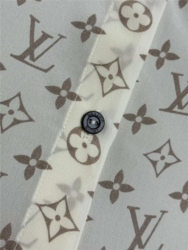 louis vuitton LV monogram silk shirt - Replica Louis Vuitton