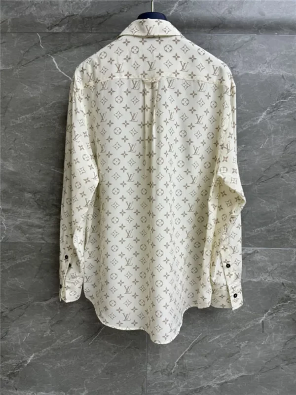 louis vuitton LV monogram silk shirt - Replica Louis Vuitton