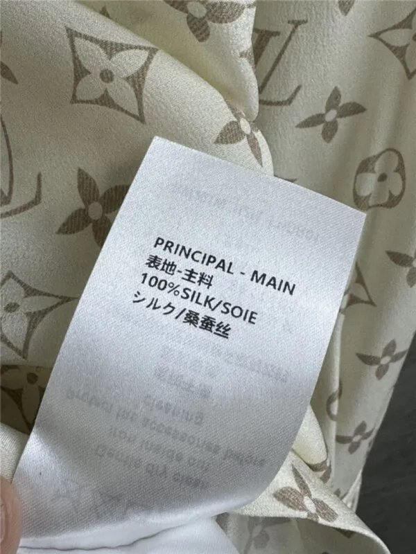 louis vuitton LV monogram silk shirt - Replica Louis Vuitton