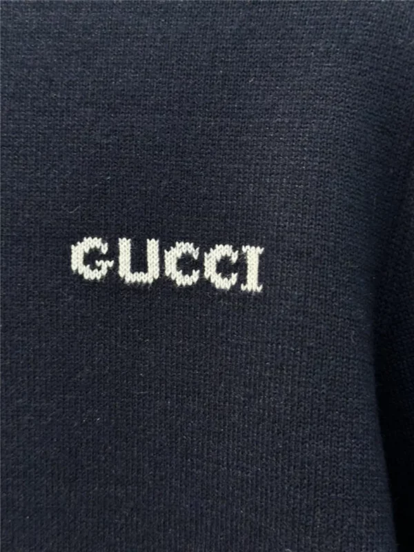 gucci crew neck knitted cardigan - Gucci replica