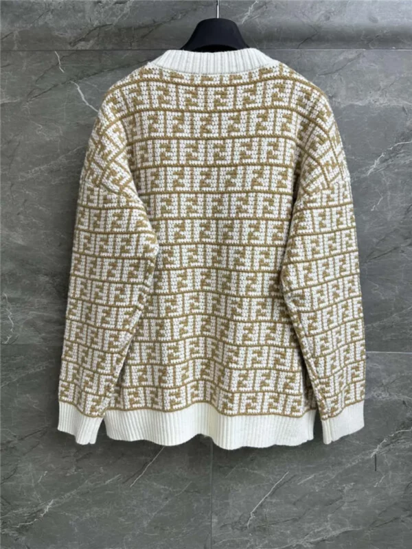 Fendi letter jacquard cardigan