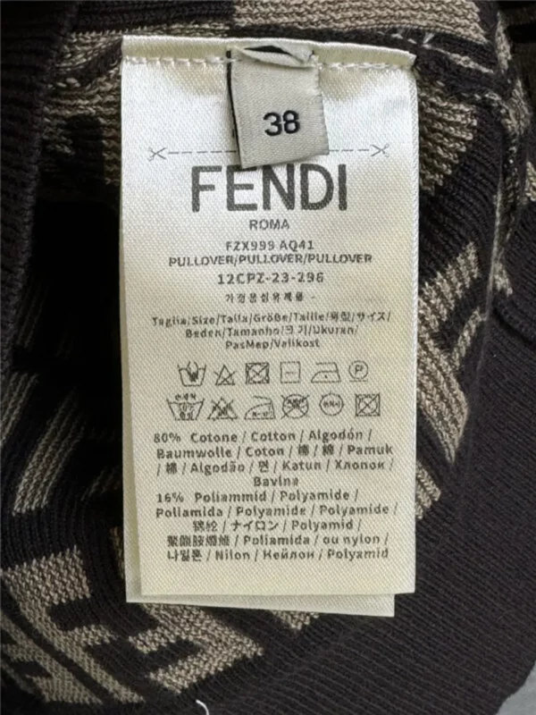 Fendi old flower knitted sweater